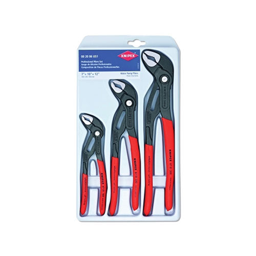 KNIPEX Tools - 3 Piece Cobra Pliers Set (7, 10, & 12) (002006US1)