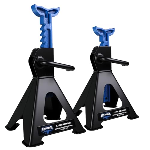 ANTPOWER Jack Stands 3 Ton (6,000 LBs) Heavy Duty Car Jacks Stand, 11.2"-16.8" Adjustable Height for Lifting Automotive Small SUV, Pickup 1 Pair
