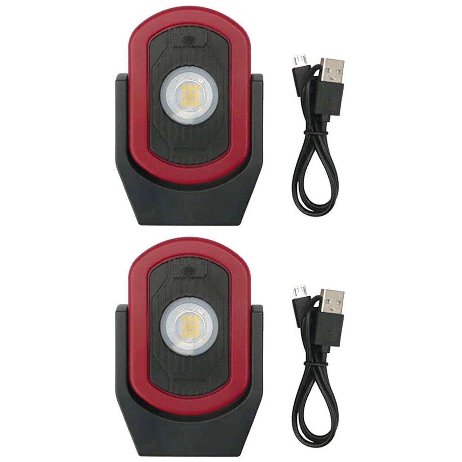 Maxxeon MXN00810 WorkStar Cyclops USB-C Rechargeable LED Work Light, Pack of 3 Lights