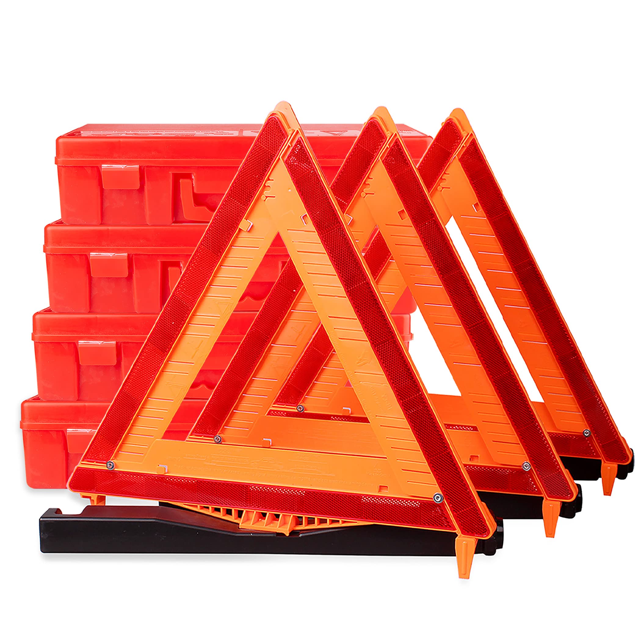 CARTMAN Warning Triangle Kit — 3-Pack, DOT Approved