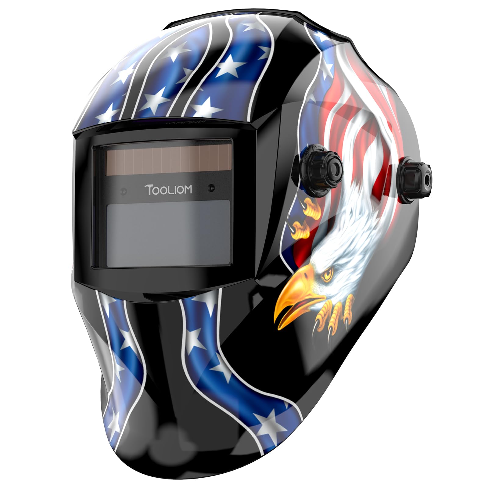 TOOLIOM Blue Eagle Solar Powered Welding Helmet