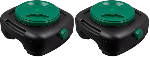 Scepter AM07029 7.3 Quart Oil Drain Pan with Lid, Filter Drain Screen, and Pour Spout for Automotive Fluids Including Engine Oil, Anti-Freeze, Transmission Fluid and More, 12" x 12-3/4" x 5.6"