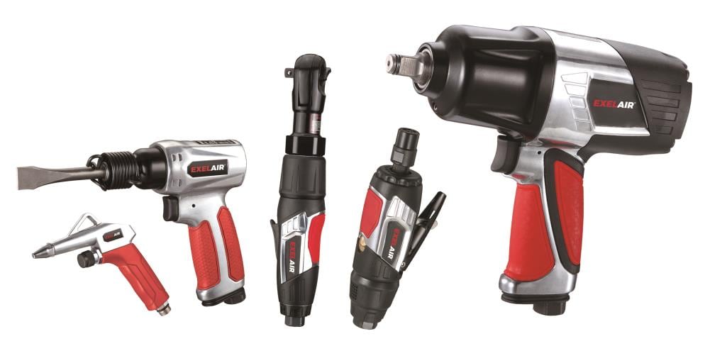 Milton EX4405KIT 44-Piece Professional Air Tool Accessory Kit - Impact Wrench, Air Ratchet, Die Grinder, Blow Gun, Air Hammer, Dual Air Chuck, Tire Gauge, and Accessories