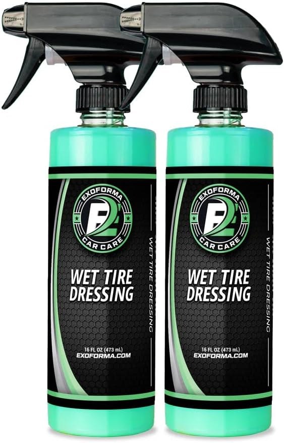 ExoForma Wet Tire Dressing Spray 16 oz, 2-Pack