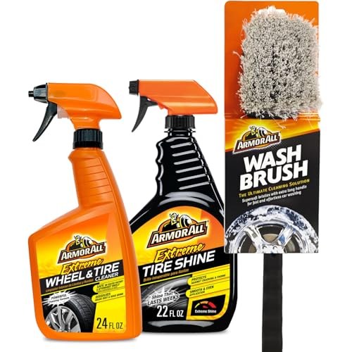 Armor All Wheel Cleaner and Tire Shine Kit, 3-Count