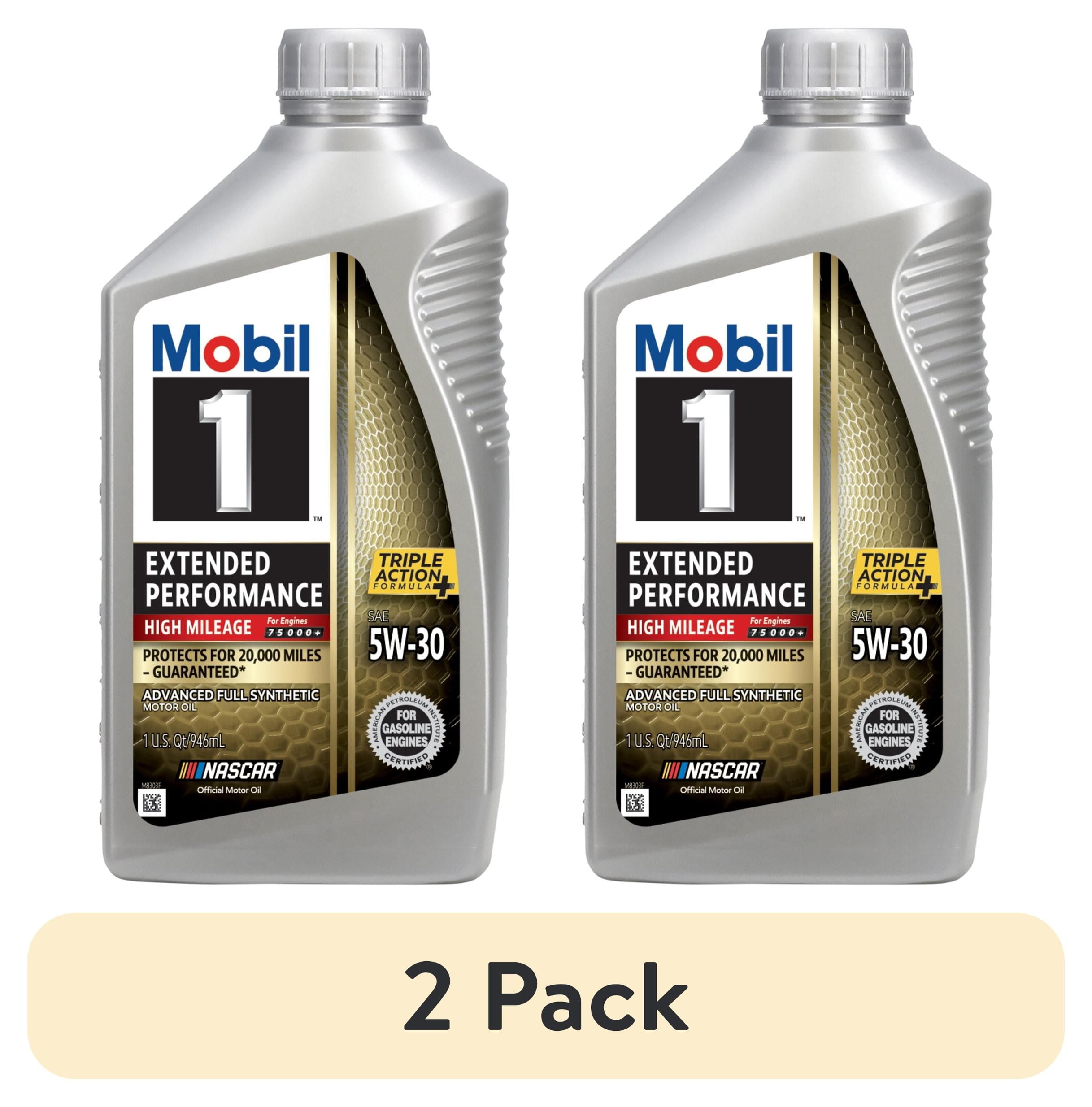 Mobil 1 Extended Performance Full Synthetic Motor Oil 5W-30, 5 Qt, Pack of 2