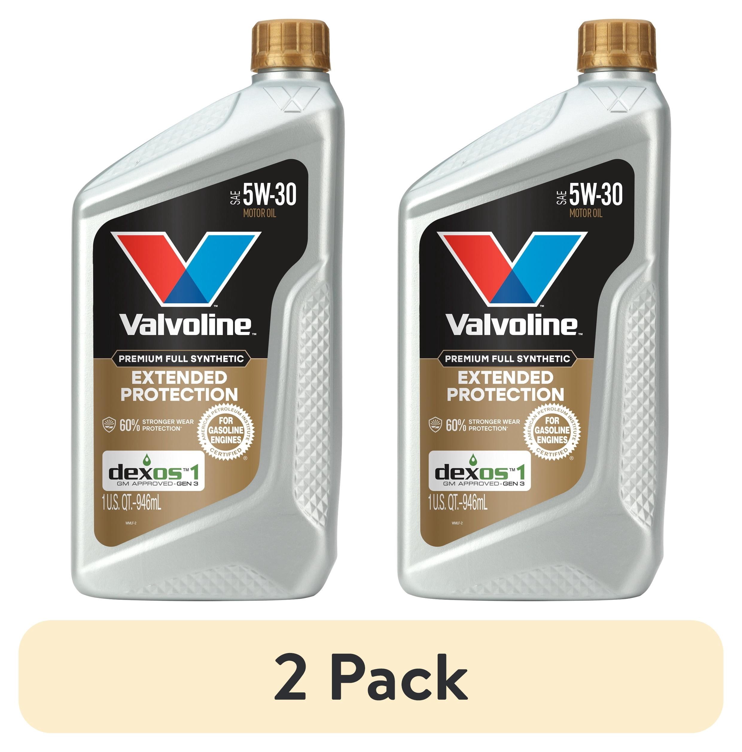 Valvoline Extended Protection Full Synthetic Motor Oil 5W-30, 5 Qt, Pack of 2