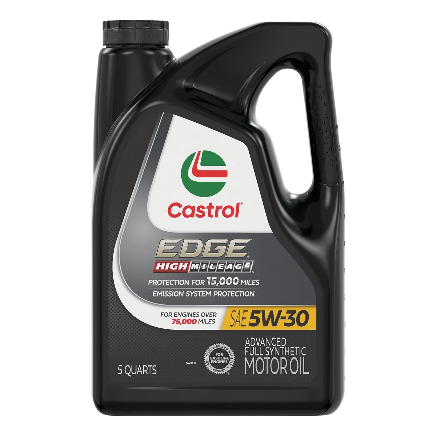 Castrol EDGE High Mileage 5W-30 Advanced Full Synthetic Motor Oil, 5 Qt