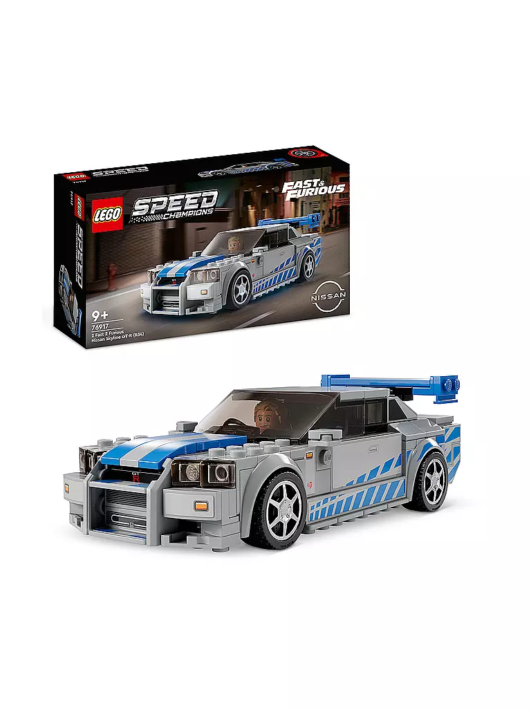 LEGO Speed Champions 2 Fast 2 Furious Nissan Skyline GT-R (R34) — 76917