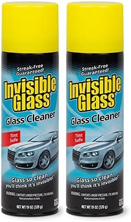 Invisible Glass Auto Glass Cleaner Foaming Spray 19 oz, 91164, Pack of 2