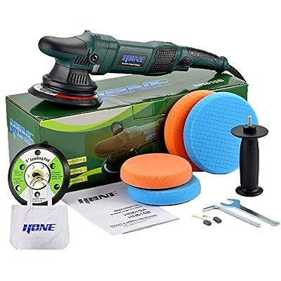 HONE Car Polisher 15mm Long-Throw Random Orbital Buffer 6 in/5 in 850W