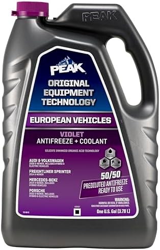 PEAK OET Extended Life Blue 50/50 Antifreeze/Coolant for European Vehicles 1 Gal