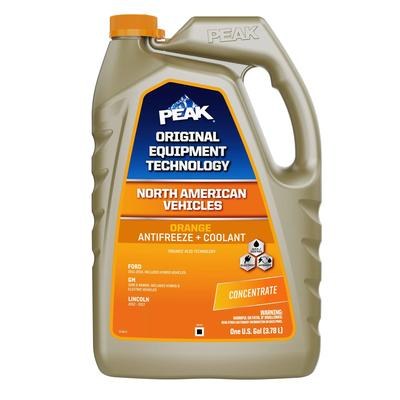 PEAK OET Extended Life Orange Concentrate Antifreeze/Coolant for North American Vehicles 1 Gal
