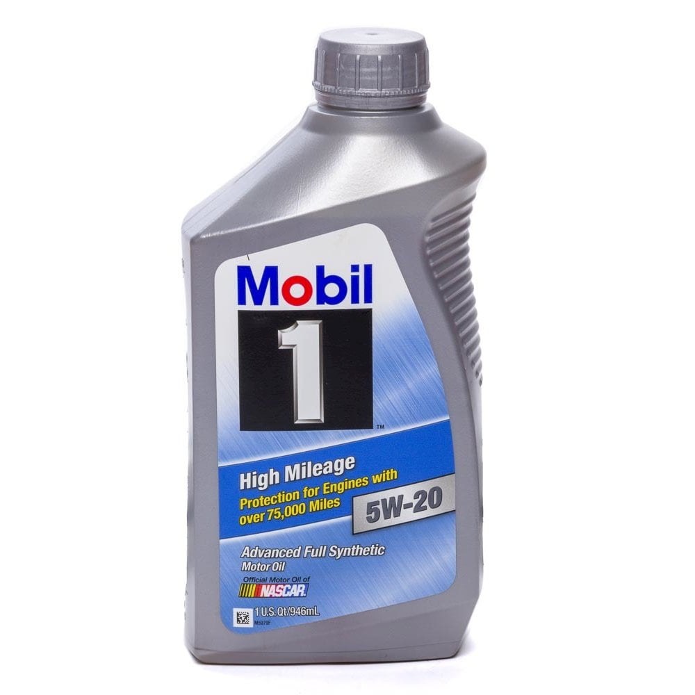 Mobil 1 High Mileage Full Synthetic Motor Oil 5W-20, 5 Quart