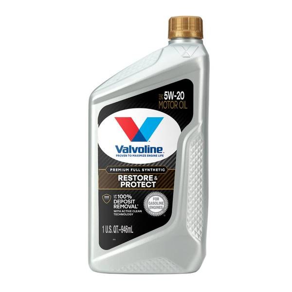 Valvoline Restore & Protect Full Synthetic 5W-20 Motor Oil 5 QT, Case of 3