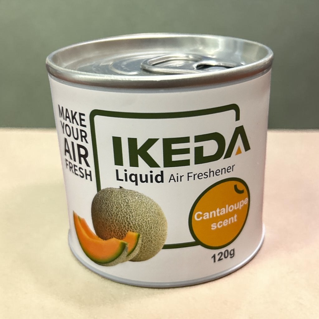 Ikeda Car Air Freshener Lychee Scent Liquid Can 4.23 oz