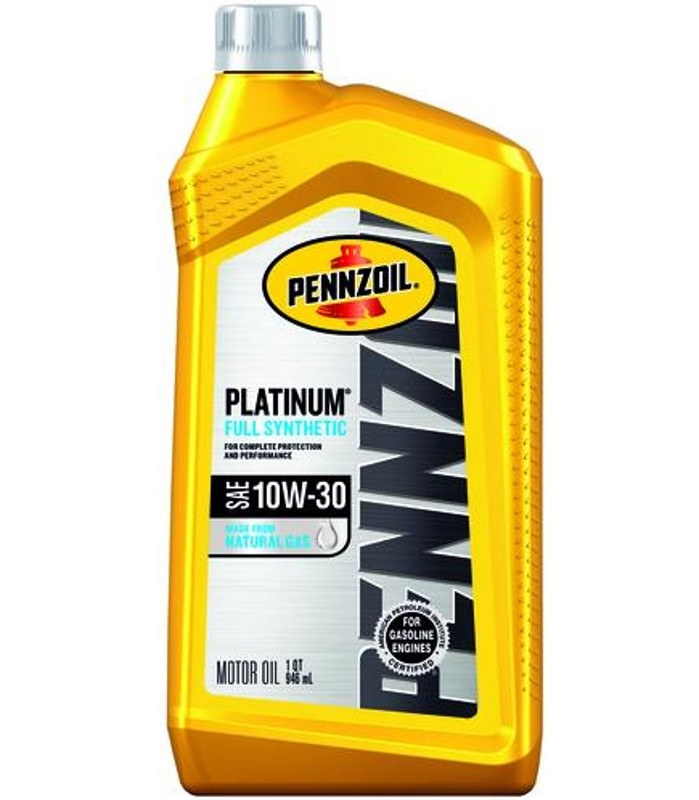 Pennzoil Platinum Full Synthetic 10W-30 Motor Oil, 1 Quart
