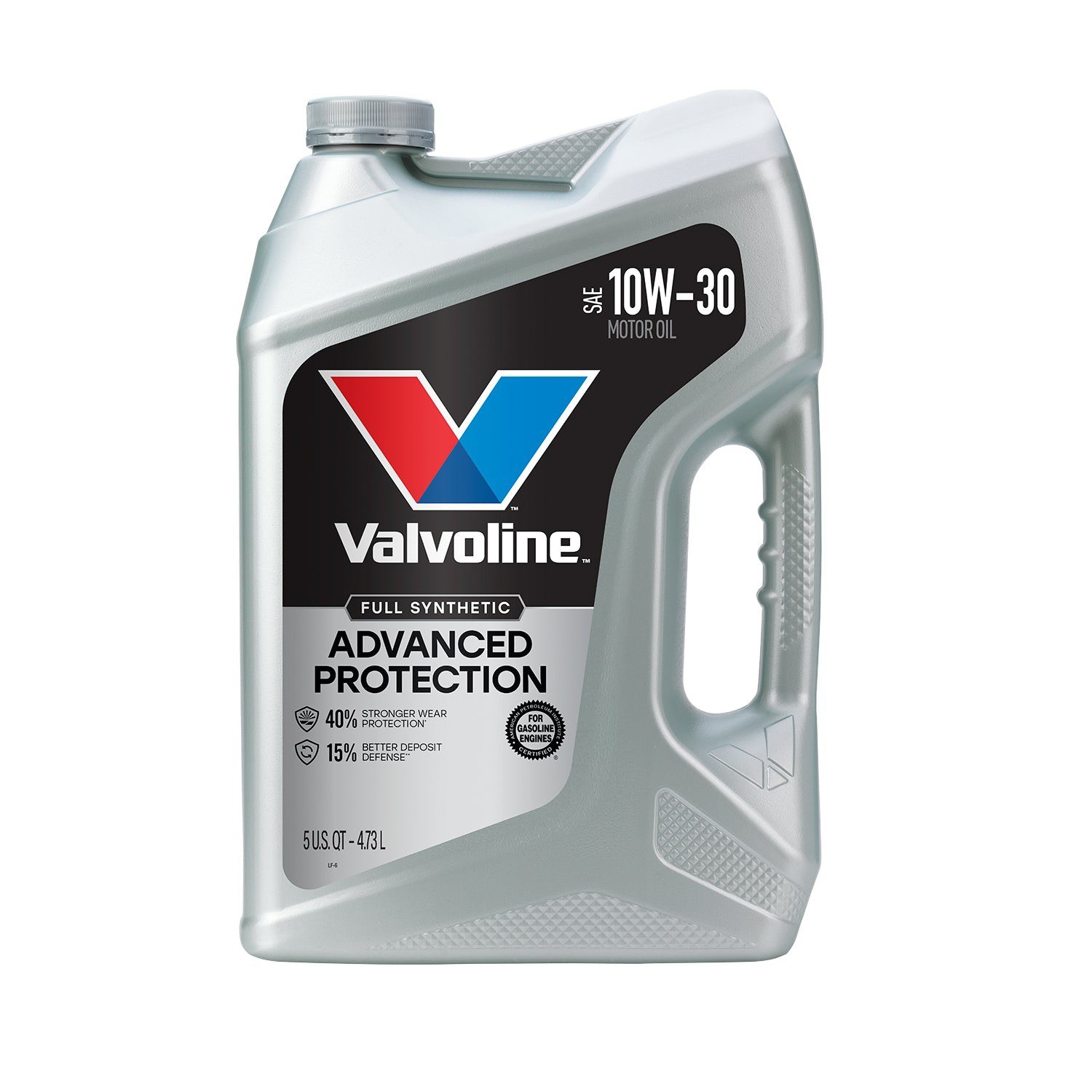 Valvoline Advanced Full Synthetic SAE 10W-30 Motor Oil 5 QT, Case of 3
