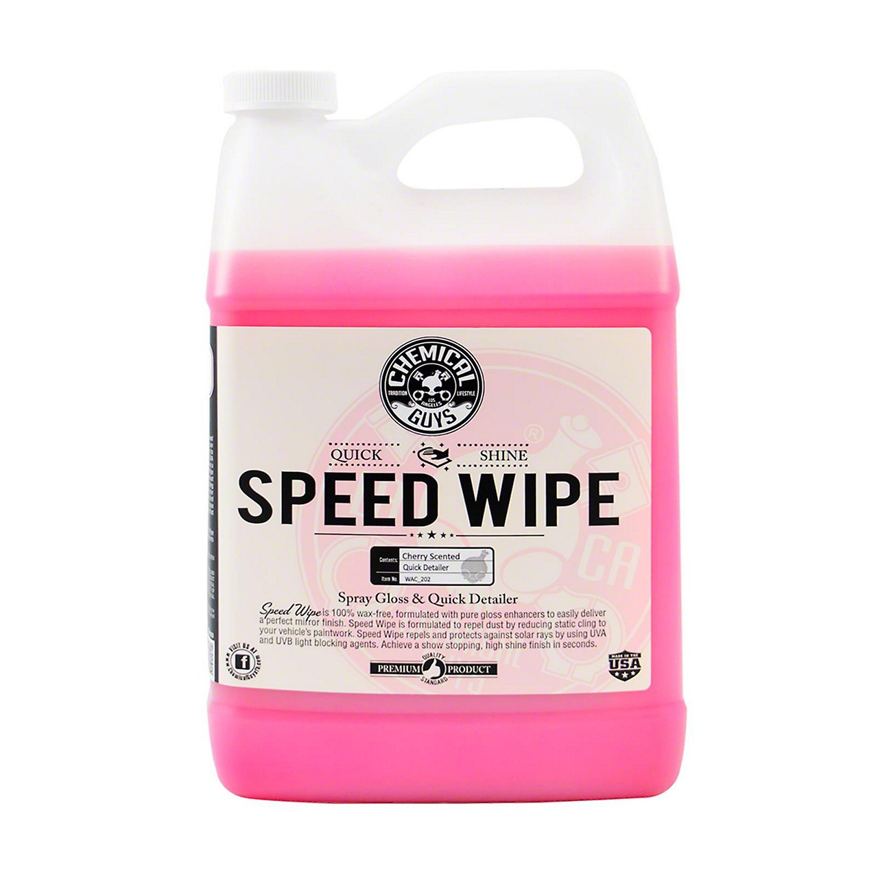Chemical Guys Speed Wipe Quick Detailer Spray, High Gloss Shine, 16 oz