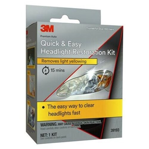 3M Quick and Easy Headlight Restoration Kit 39193, 1 Kit
