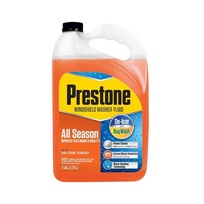 Prestone AS658 Deluxe 2-in-1 Windshield Washer Fluid, 1 Gallon