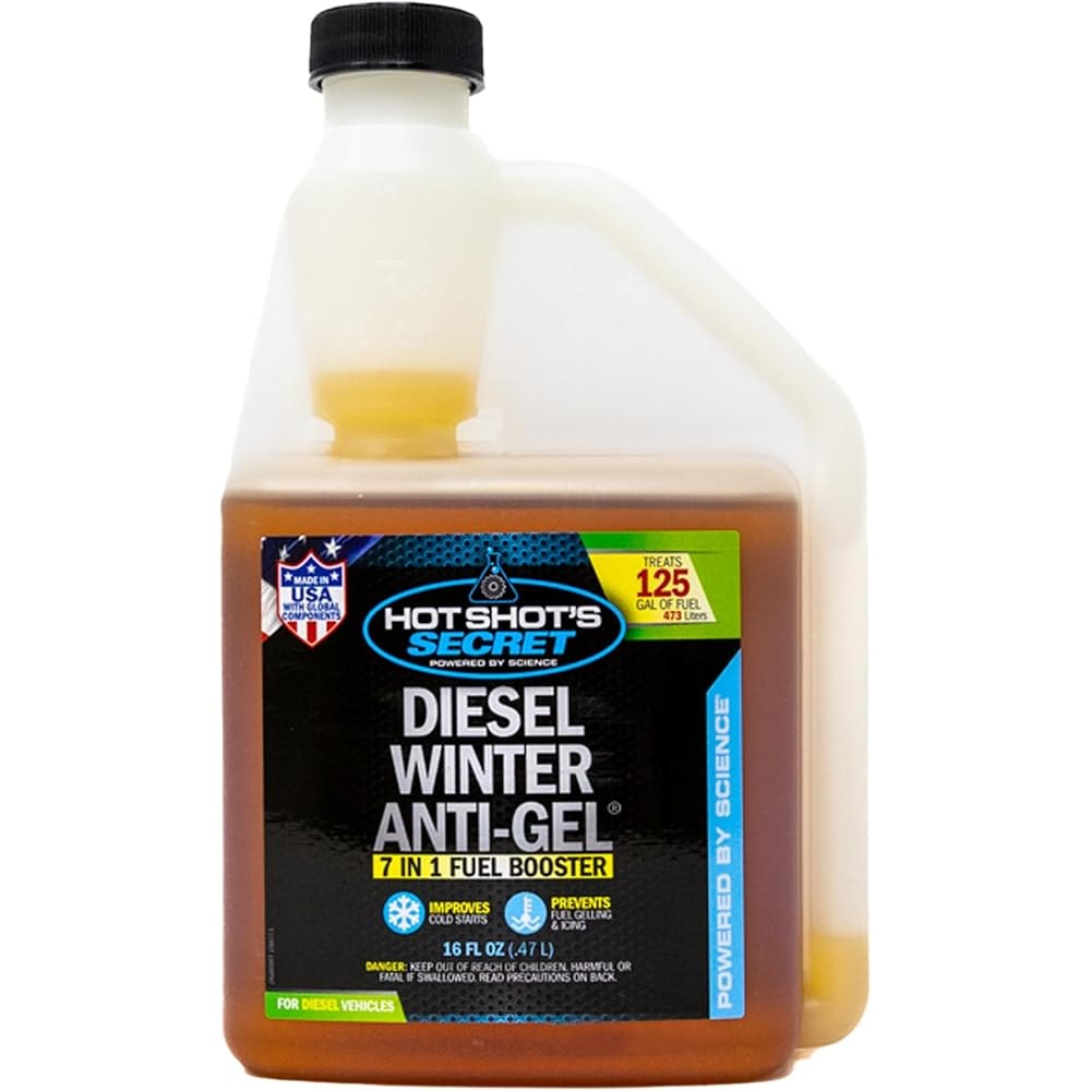 Hot Shot's Secret Diesel Winter Anti-Gel Fuel Treatment, 16 oz Squeeze, 5-Pack