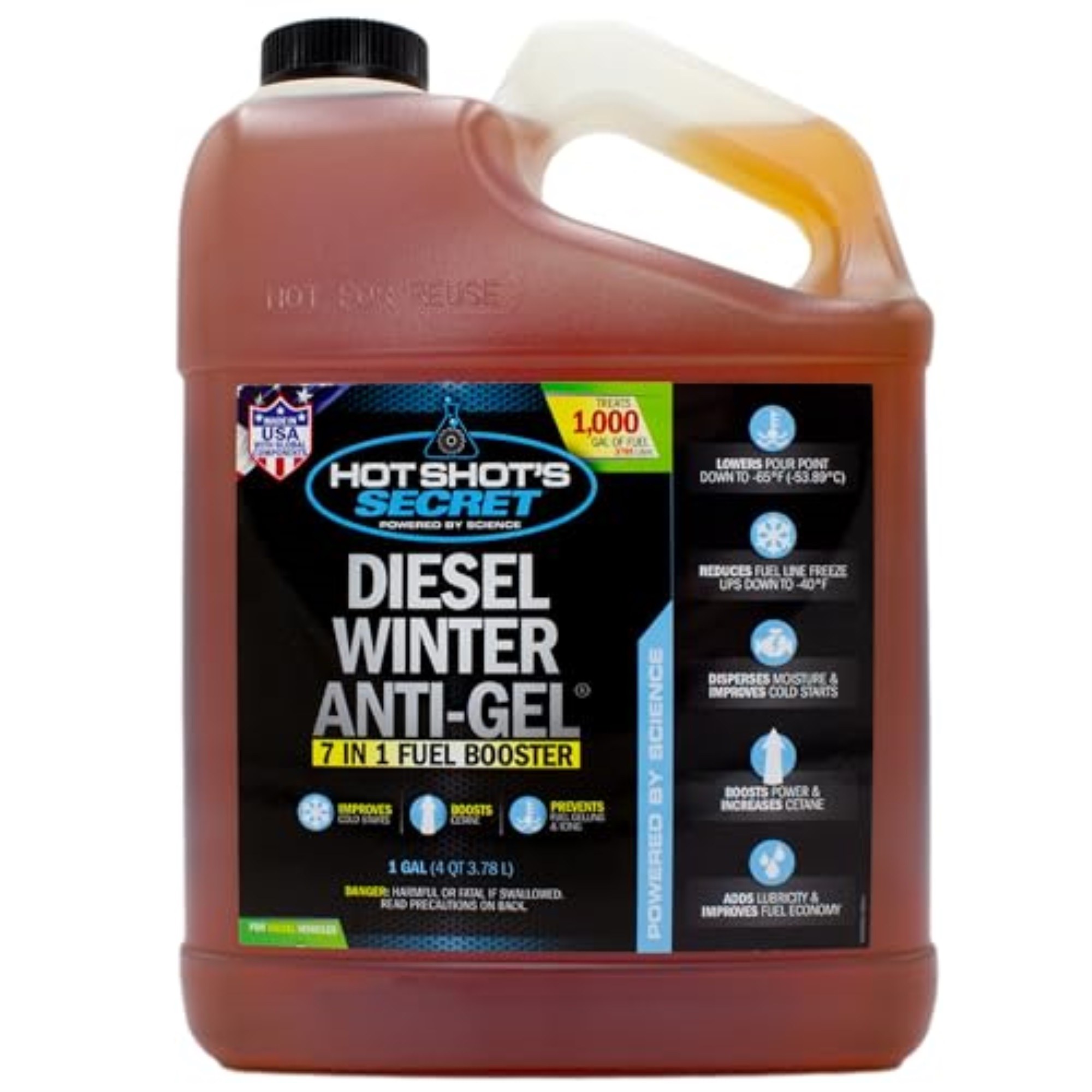 Hot Shot's Secret Diesel Winter Anti-Gel Fuel Treatment, 1 Gallon