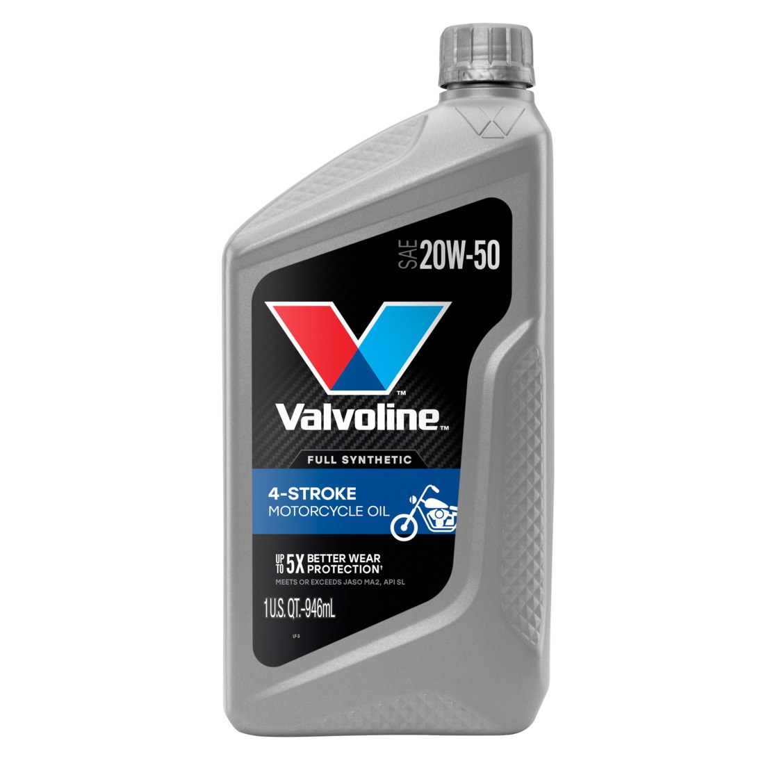 Valvoline 4-Stroke Motorcycle 20W-50 Motor Oil, 1 Quart