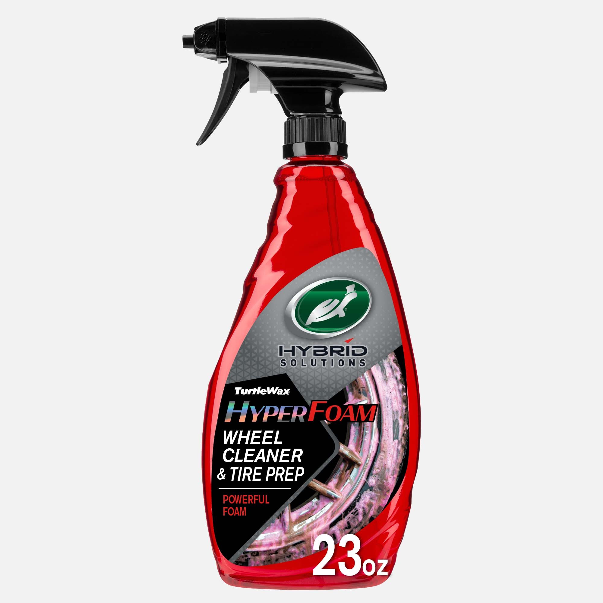 Turtle Wax 53734 Hybrid Solutions Hyper Foam Wheel and Tire Cleaner, 23 oz