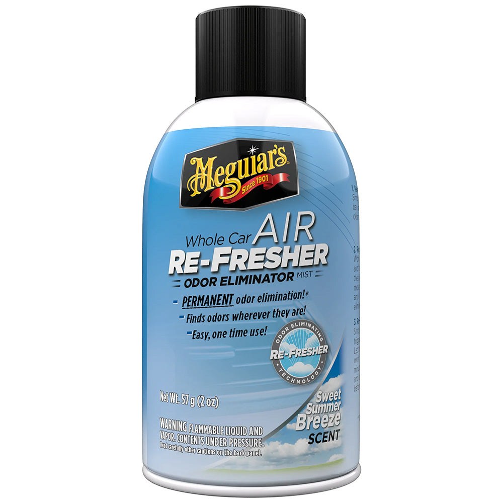 Meguiar's Whole Car Air Re-Fresher Odor Eliminator Mist, Summer Breeze Scent, 2 Oz
