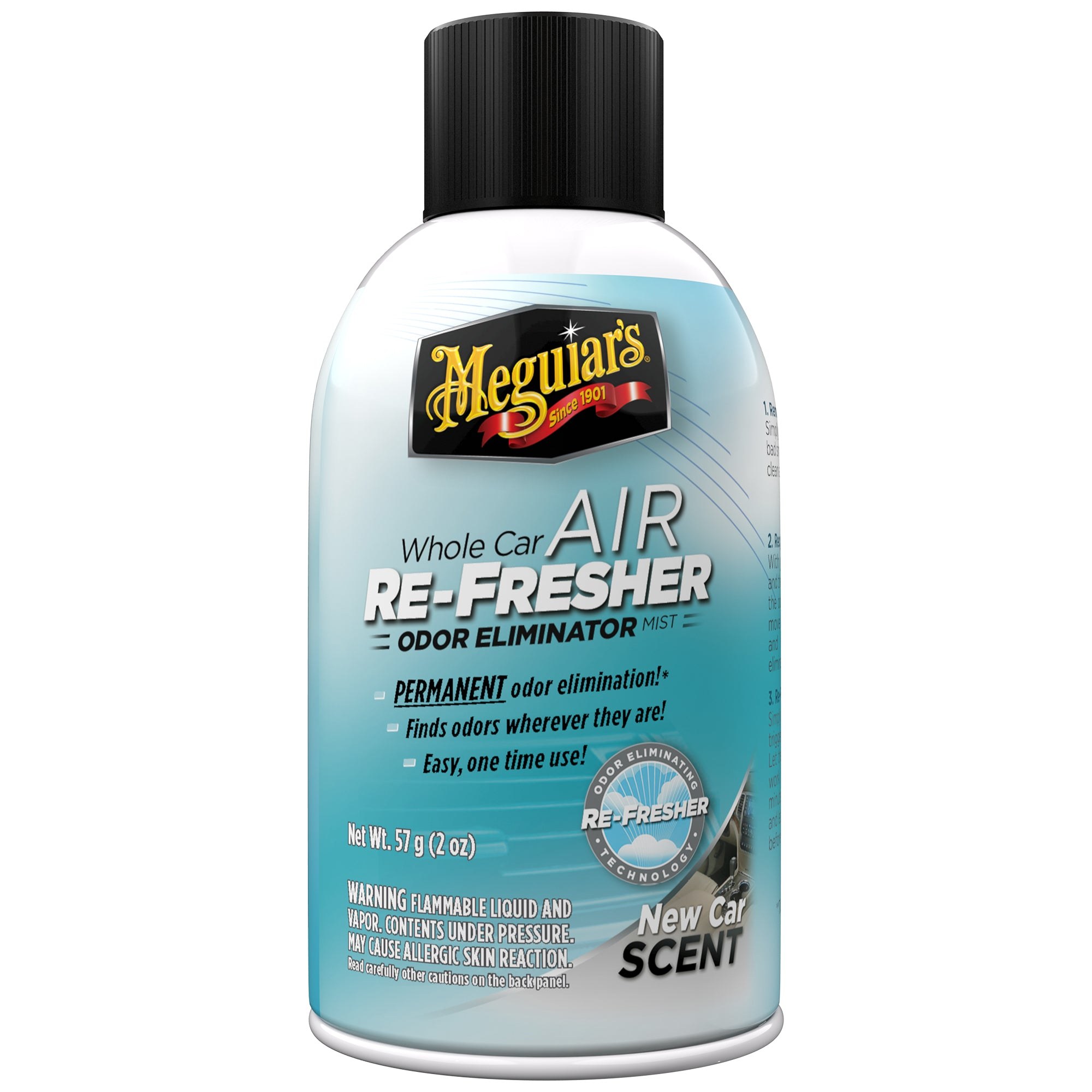 Meguiar's Whole Car Air Re-Fresher Odor Eliminator Mist, Pina Colada Scent, 2 Oz