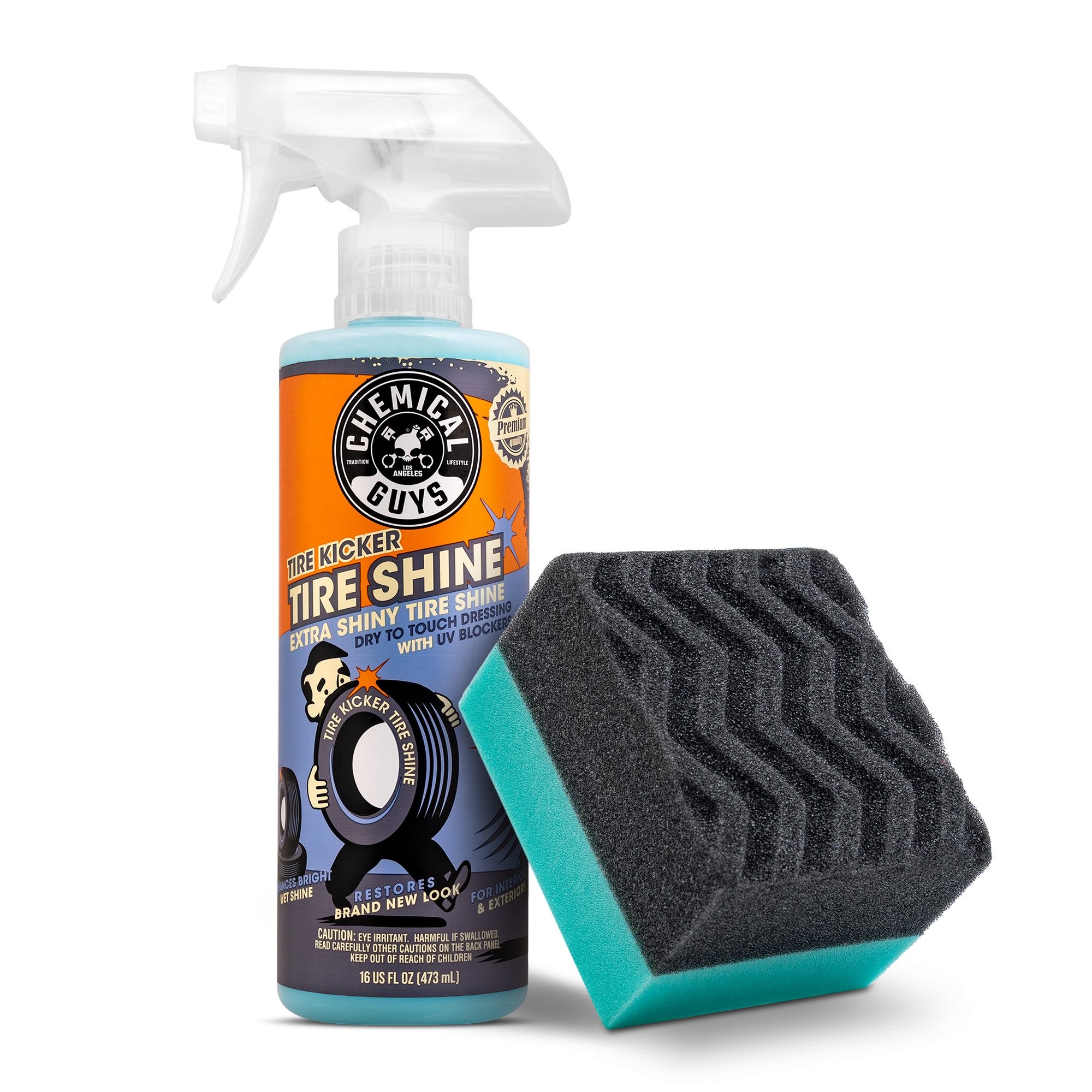 CAR GUYS Tire Shine Spray, 18 Oz Kit with Applicator Pad