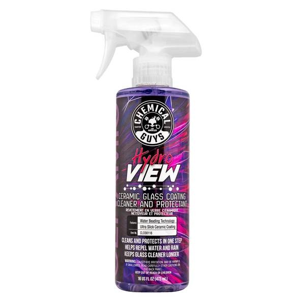 Chemical Guys HydroView Ceramic Glass Cleaner, Water Repellent & Protective Coating, 16 oz