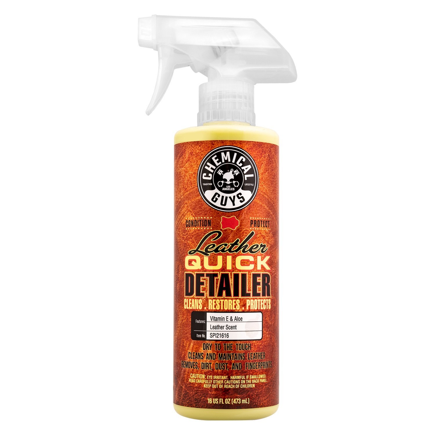 Chemical Guys Leather Quick Detailer, Interior Cleaner and Conditioner, Leather Scented, 16 fl oz
