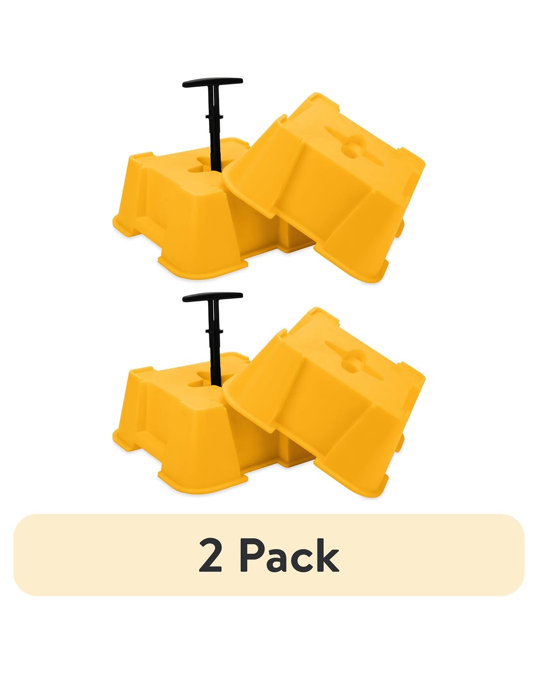 Camco Fasten RV Leveling High-Gain Base 2-Pack (44539)