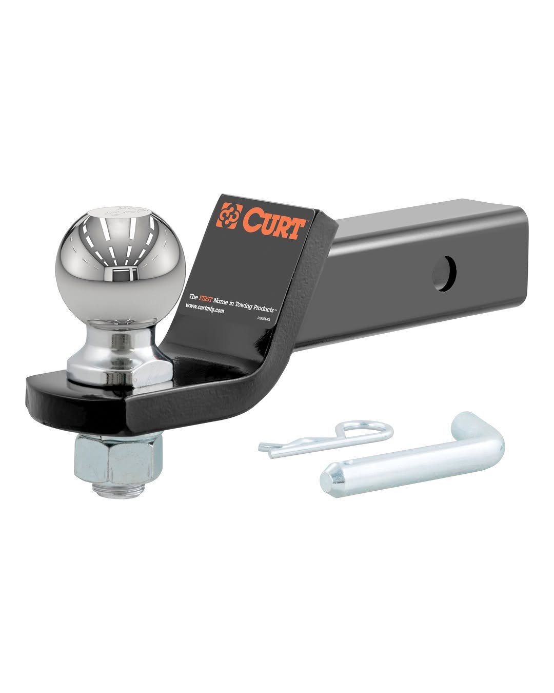 Nilight Trailer Hitch Ball Mount with 2-Inch Ball & 5/8" Hitch Pin Clip, Fits 2-in Receiver, 7500 lbs, 4" Drop