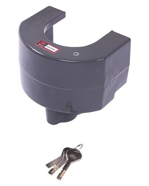 AMPLock U-TLS2516I Ball Travel Hitch Coupler Lock, 2-5/16" Inverted/Underslung Design, Push and Lock System