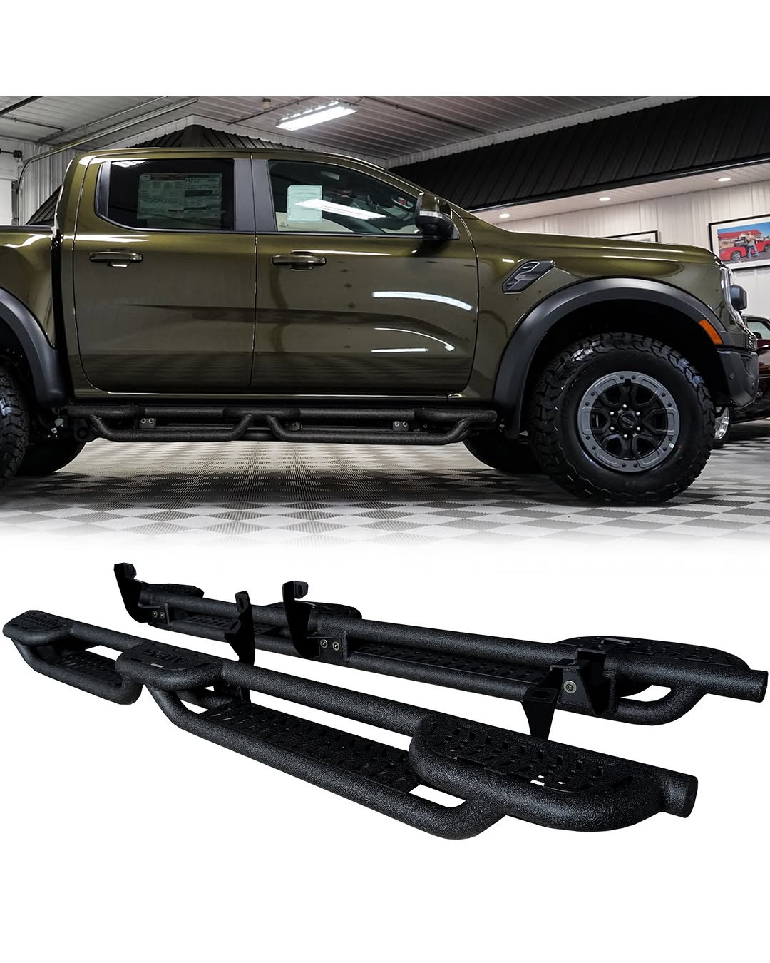 Tyger Auto 6.6" Blade Running Boards Compatible with 2019-2026 Ford Ranger Supercrew Cab, TG-BL3F7318