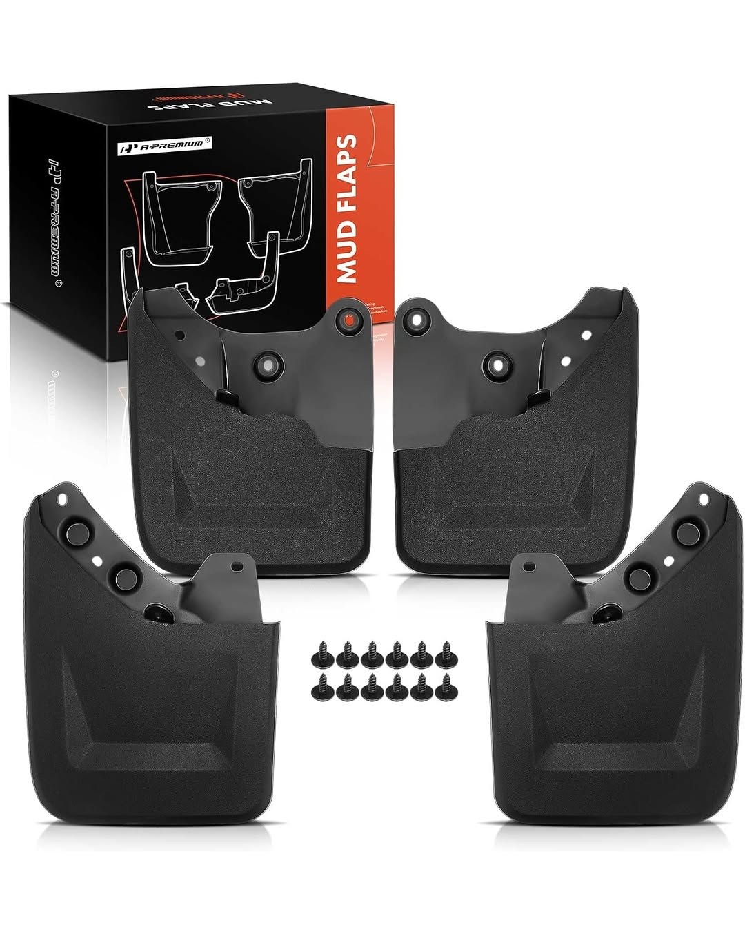 Uilffur 4PCS Mud Flaps Fit for 2024 2025 2026 Toyota Tacoma, Front & Rear Splash Guards, No-Drill Installation