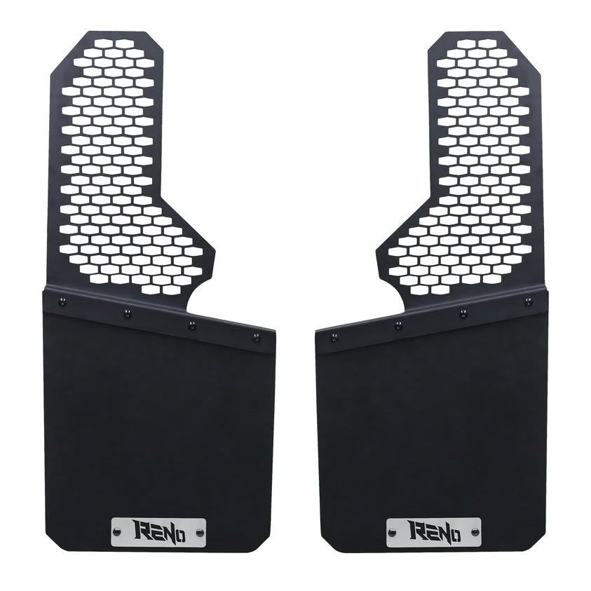 RENO Truck Mud Flaps, Driver Passenger Sides Splash Guards, Universal Truck SUV Off-Road, Front + Rear 4PCS