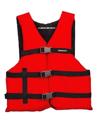 Airhead General All Purpose Life Jacket, US Coast Guard Approved Type III Life Vest, for Boating and Personal Watercraft Use