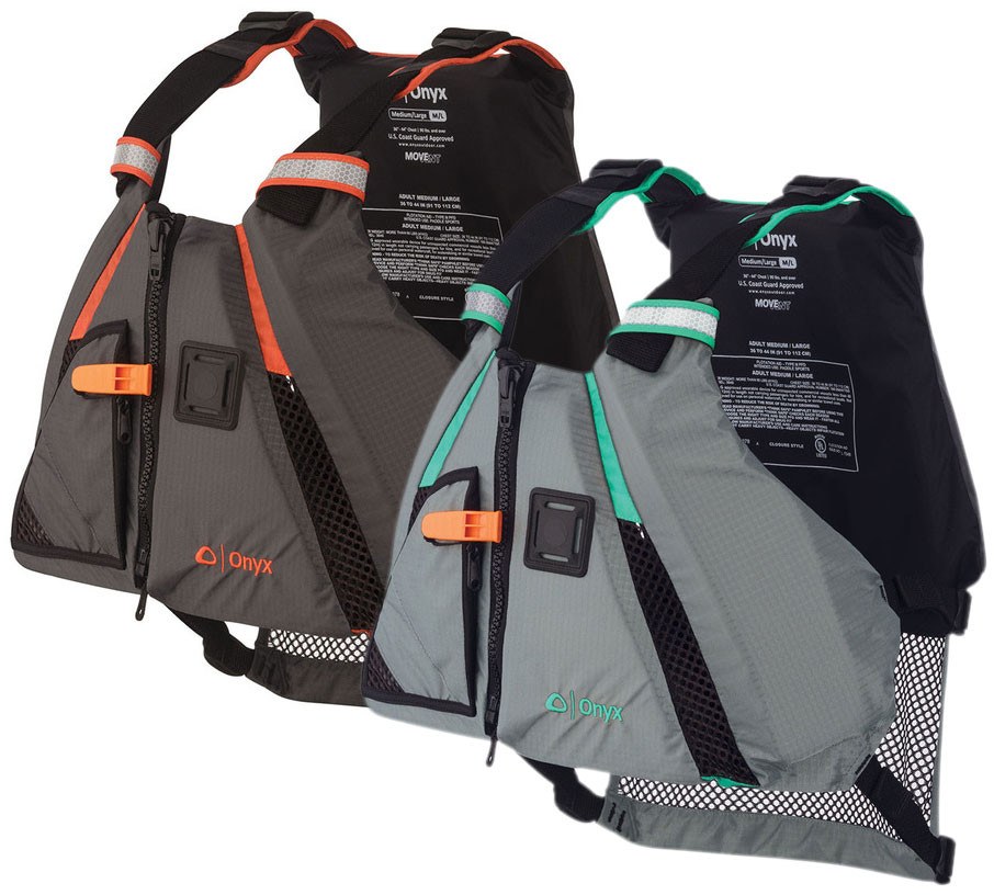 Onyx U.S. Coast Guard and Transport Canada Approved MoveVent Dynamic Paddle Vest for Adults, Kayaking, Canoeing, Stand Up Paddleboarding