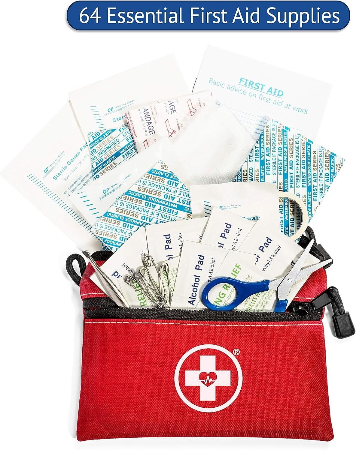 EVERLIT 250 Pieces Survival First Aid Kit IFAK Molle System, Trauma Bag for Camping Boat Hunting Hiking Home Car Earthquake, Tan