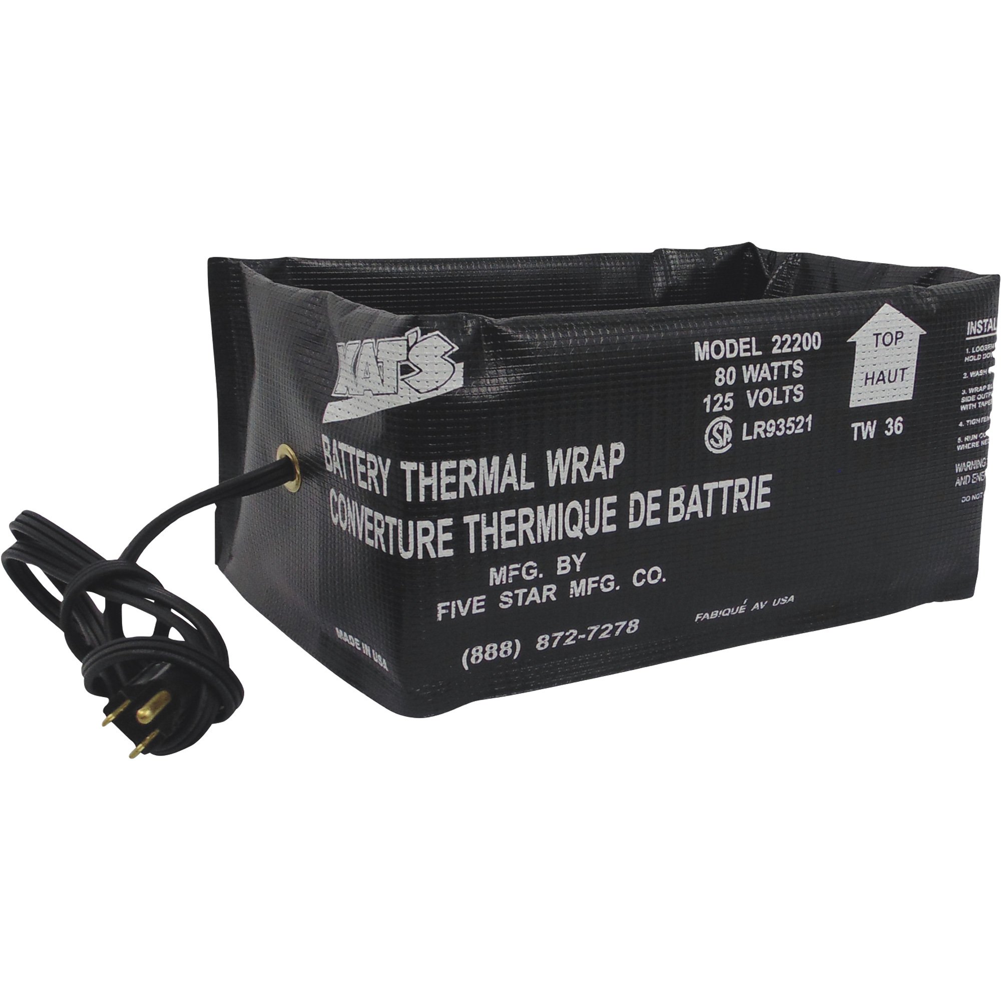 Kat's 22200 Battery Thermal Wrap — 80 Watt, 36"