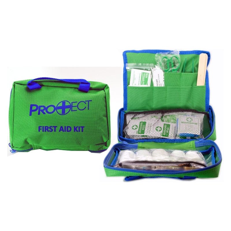 Protect Life First Aid Kit, 200 Piece, for Car, Home, Outdoors, Sports, Camping, Hiking or Office, Red Case