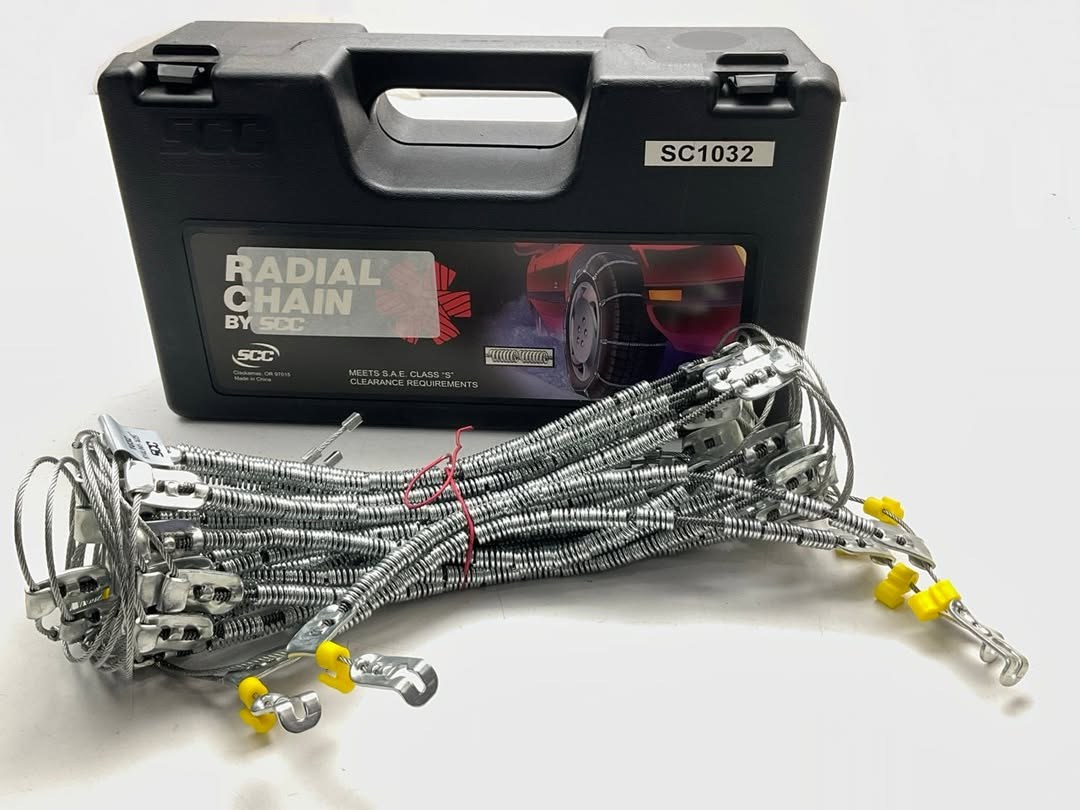 SCC SC1030 Radial Chain Cable Traction Tire Chain, Set of 2