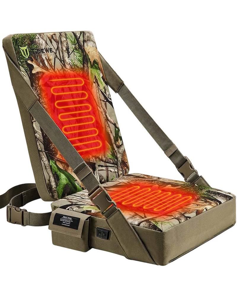 TIDEWE Hunting Seat Cushion Heated with Backrest & Battery Pack