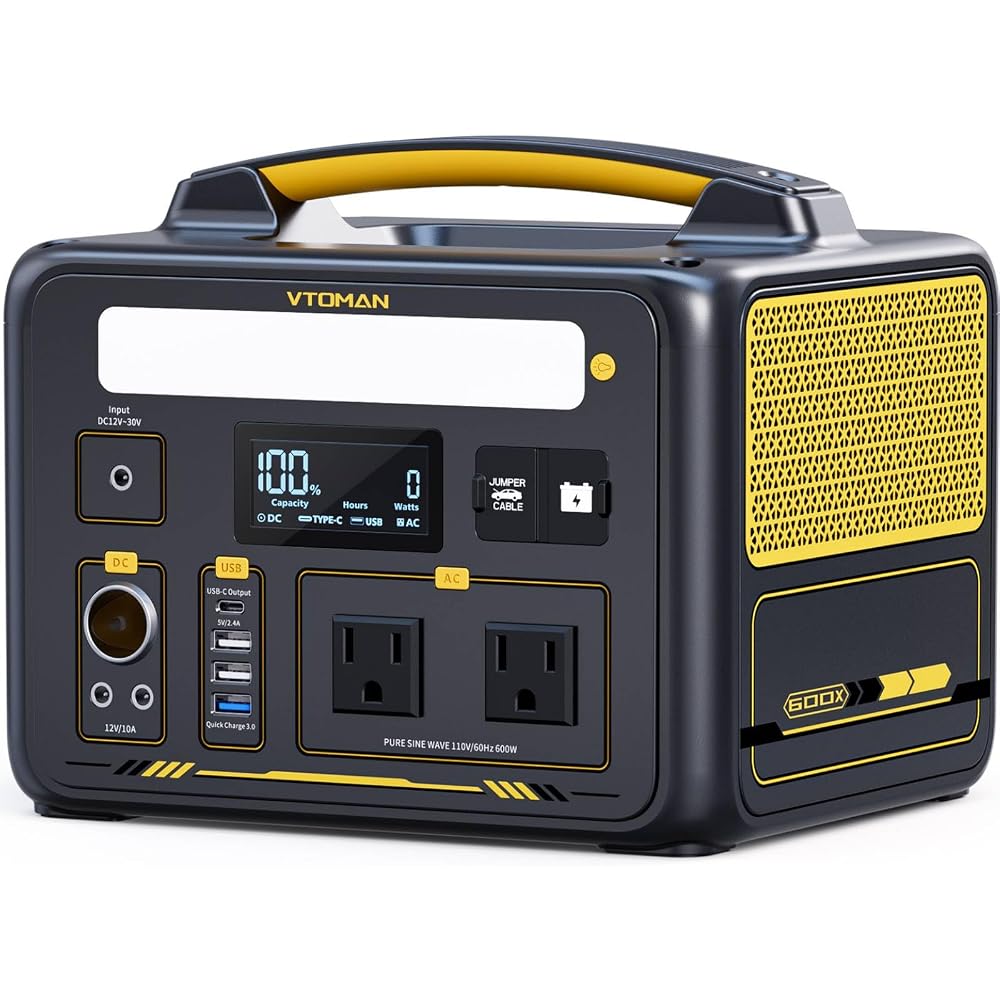 VTOMAN Jump 600X Portable Power Station with Car Jump Start