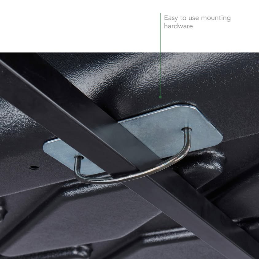 SportRack Vista XL Rear Opening Cargo Box, Black