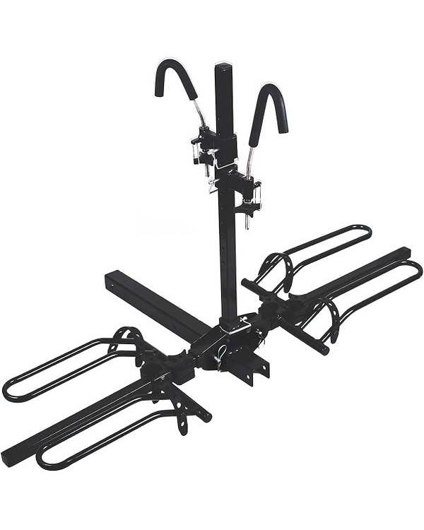 MaxxHaul Platform Bike Rack for 2 Bikes, Hitch Mounted Tray Carrier for SUV, Van & Truck, Adjustable Tire Cradles & Foam Padded Hooks, Fits 2" Class III & IV Hitches (50027)
